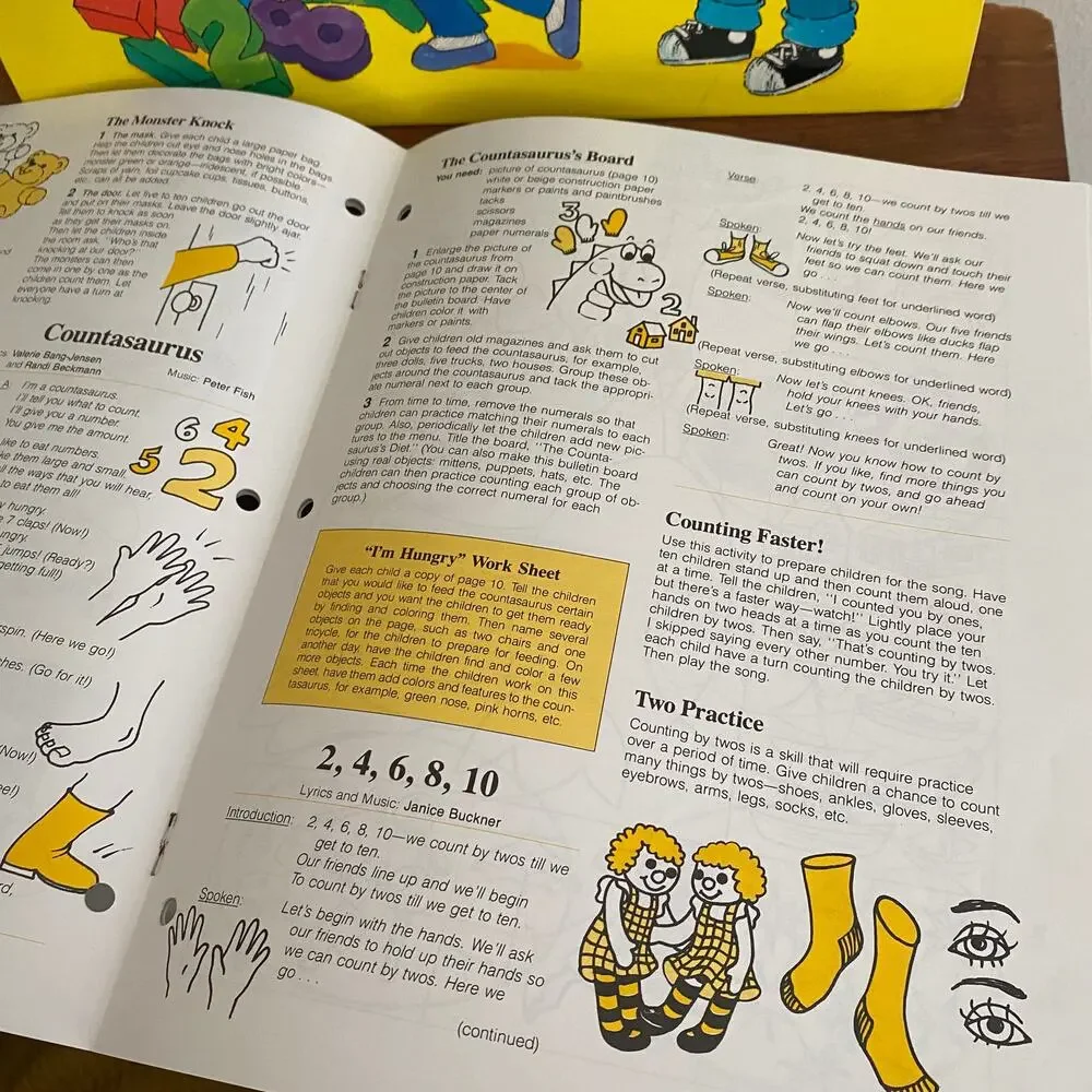 Vintage 1988 Counting And Numbers Sing & Learn Vinyl Record